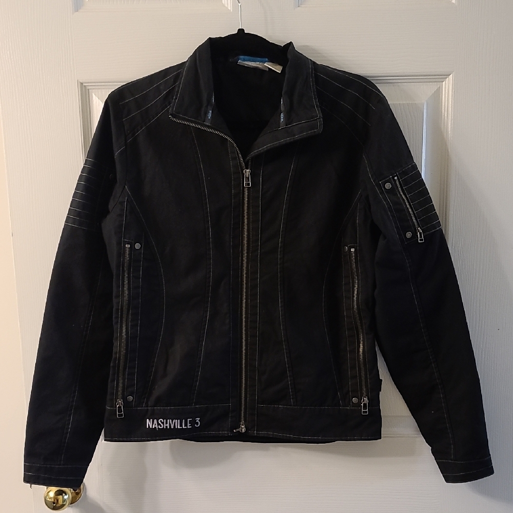 Kuhl Black Zip-Up Moto Jacket